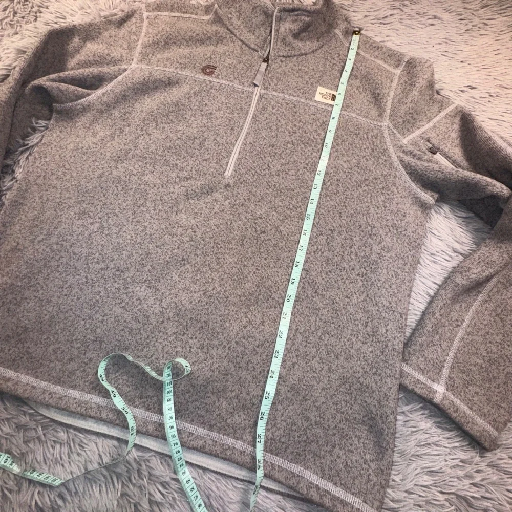 The North Face Gordon Lyons 1/4 Zip Pullover Mens XL Gray‎ Fleece Classic Jacket